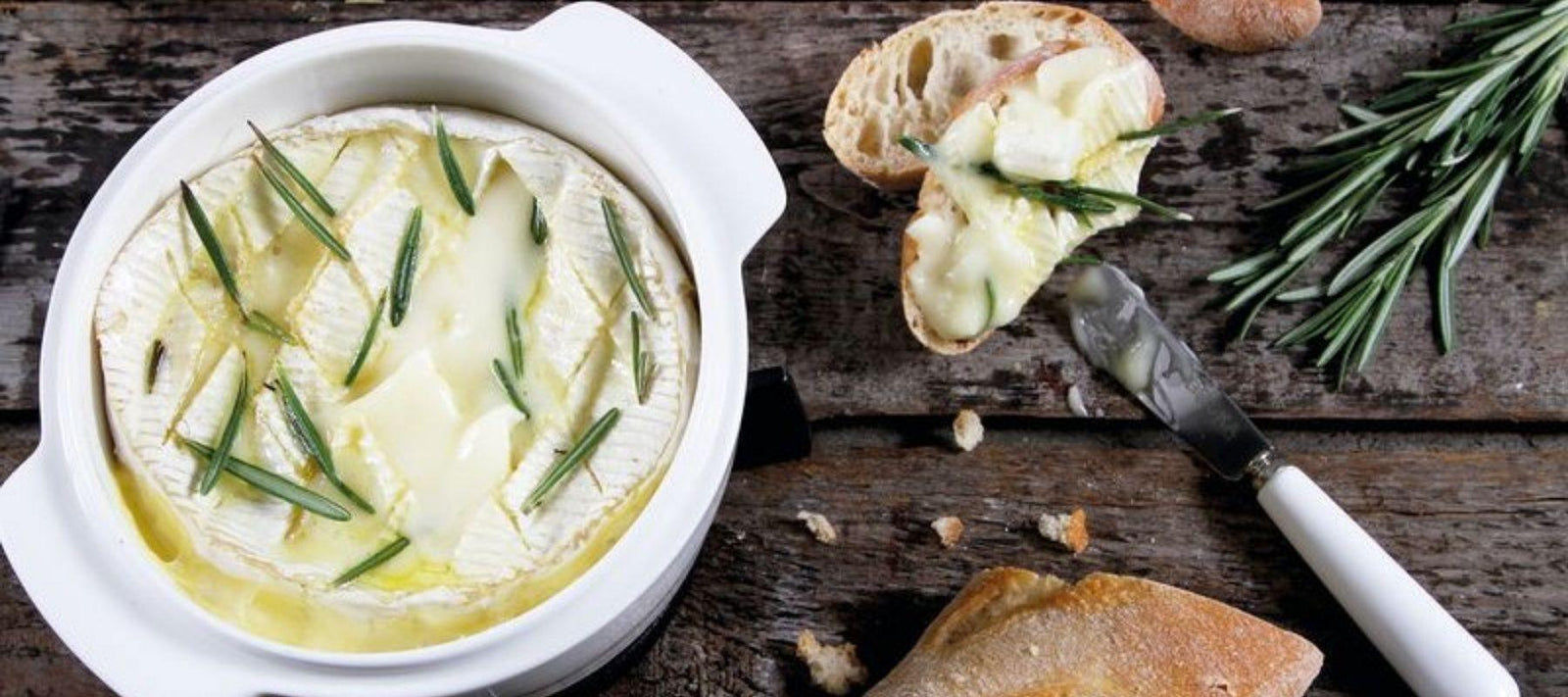 Camembert cuit à l'ail et au romarin - Fromagerie du Château