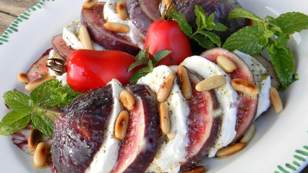 Salade Figue, Mozzarella et Menthe (Alchimie parfaite) - Fromagerie du Château