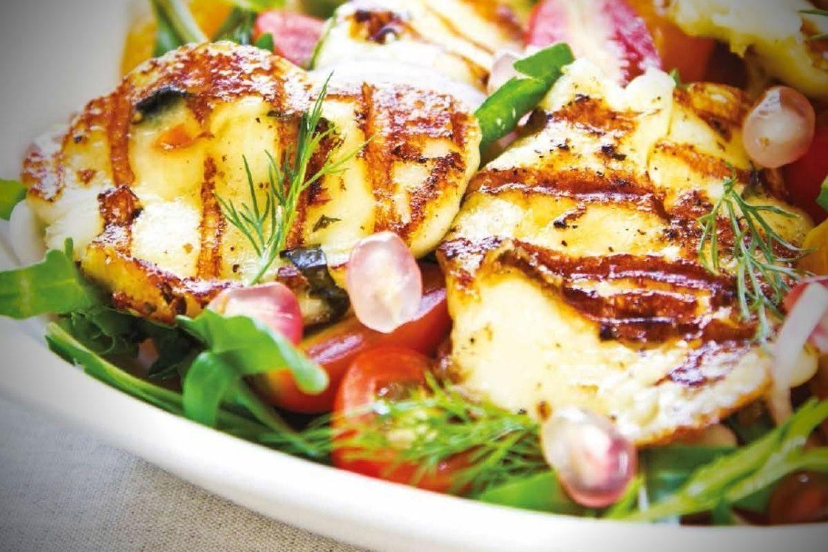 Salade Halloumi, orange et menthe - Fromagerie du Château