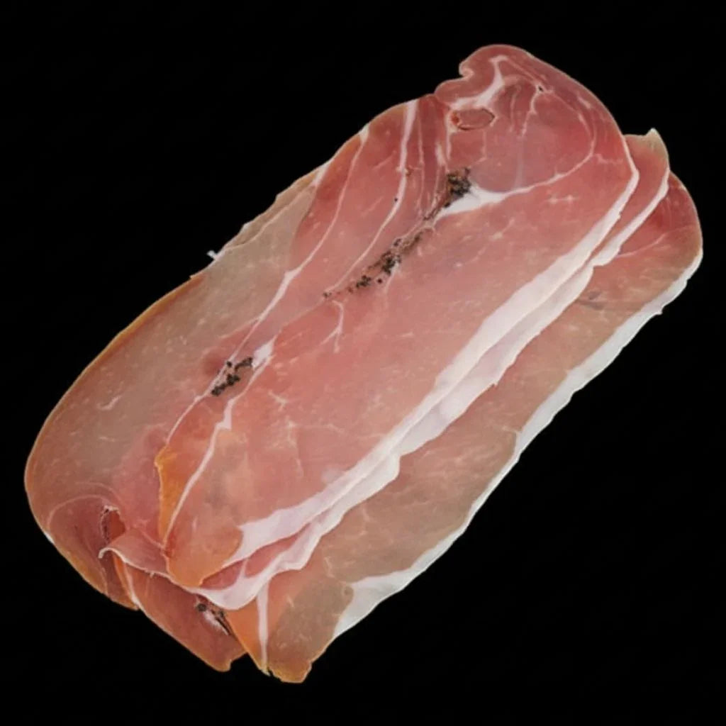 Jambon Sec à la Truffe – Tranches Fines, Affinage 16 Mois, Origine Parme