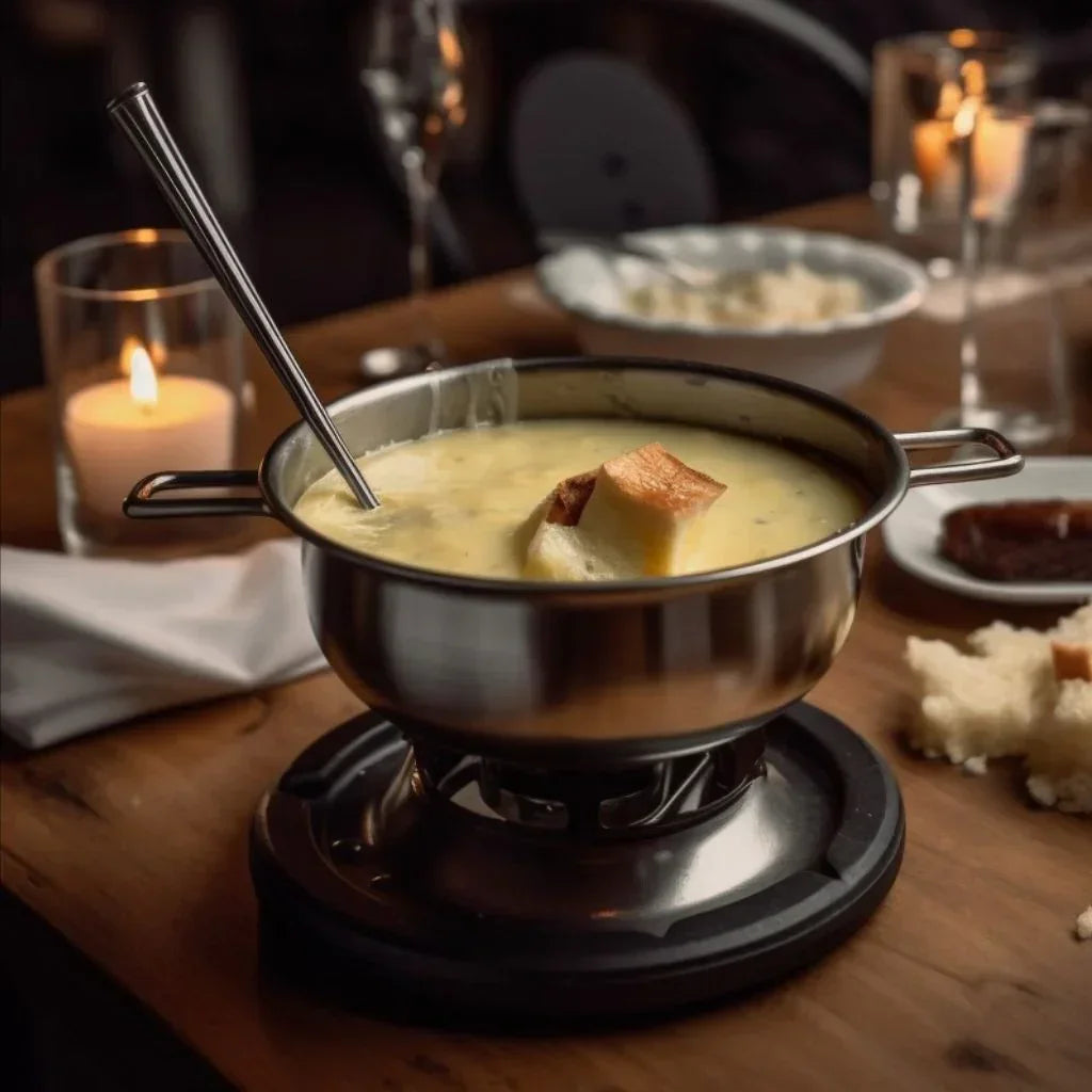 Fondue Suisse Moitié-Moitié - Recette Authentique & Onctueuse 400g
