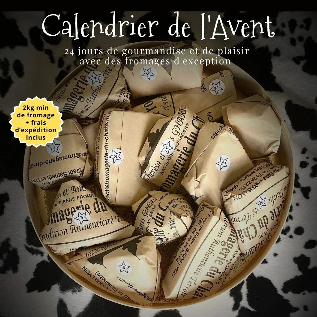 Calendrier de l’Avent Fromage Gourmand – 2 kg de fromages d’exception