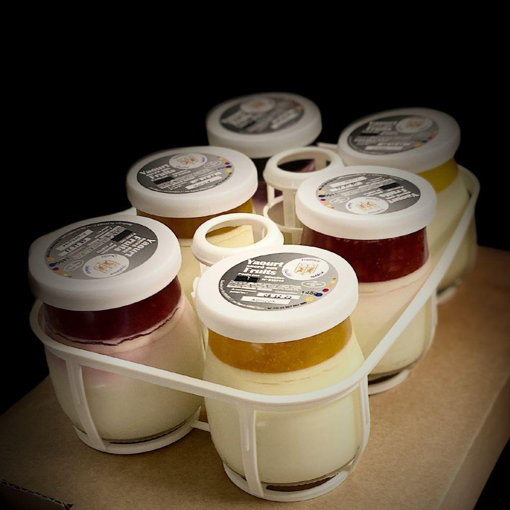 Yaourt bicouche artisanal aux fruits (145g x6) - Fromagerie du Château