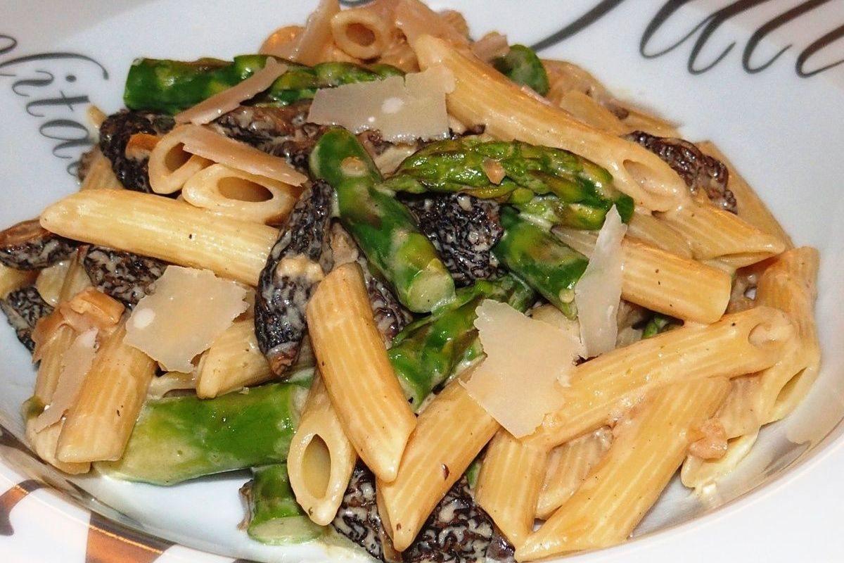 Penne aux Morilles et asperges - Fromagerie du Château