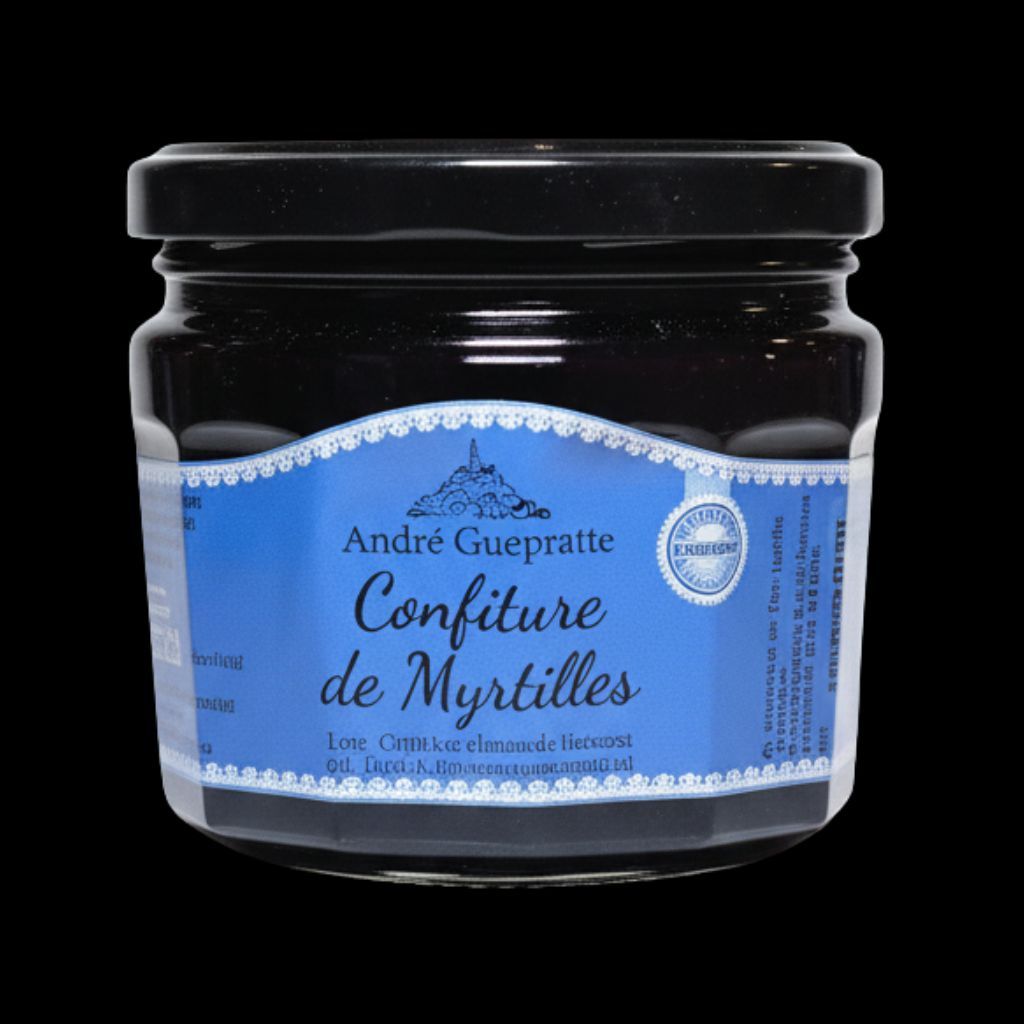 Confiture Artisanale de Myrtilles Extra, Normandie 370 g