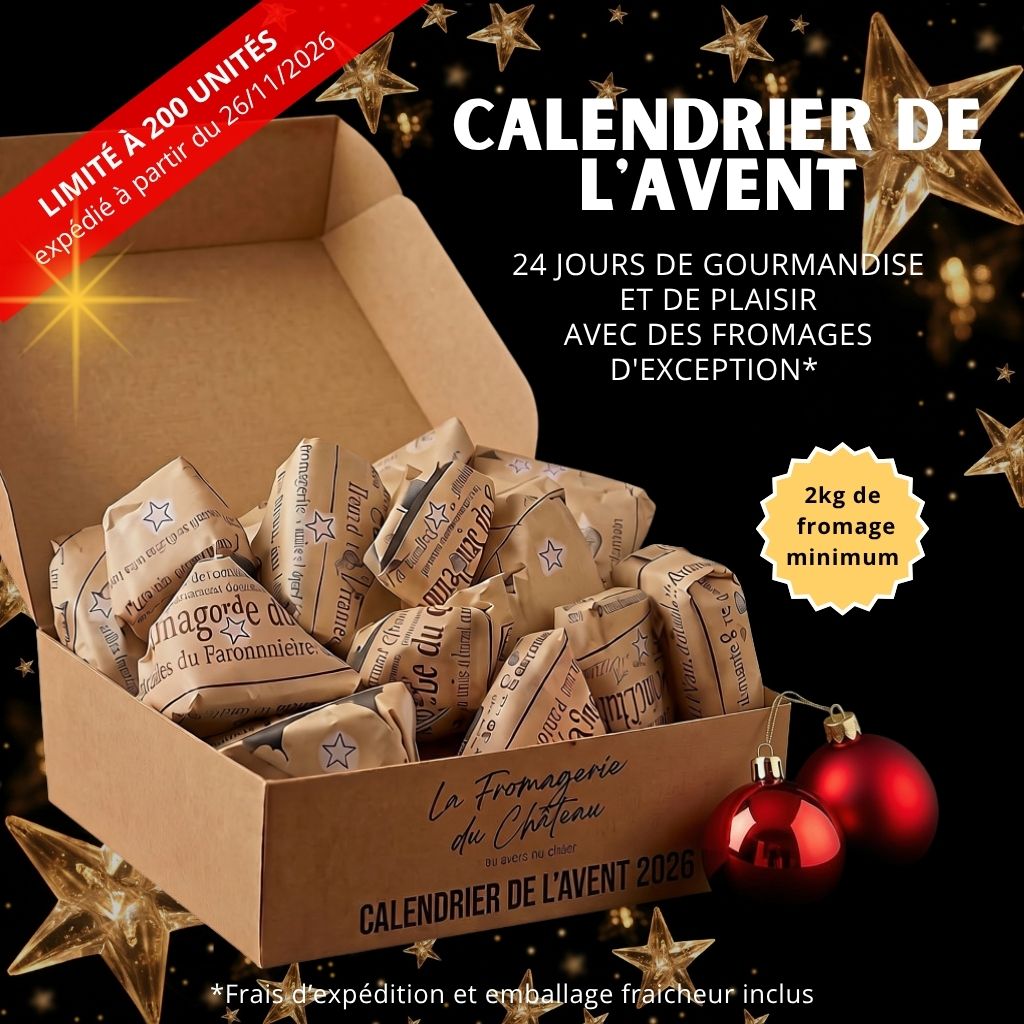 Calendrier de l’Avent Fromage 2026 – 2 kg minimum - Livraison offerte