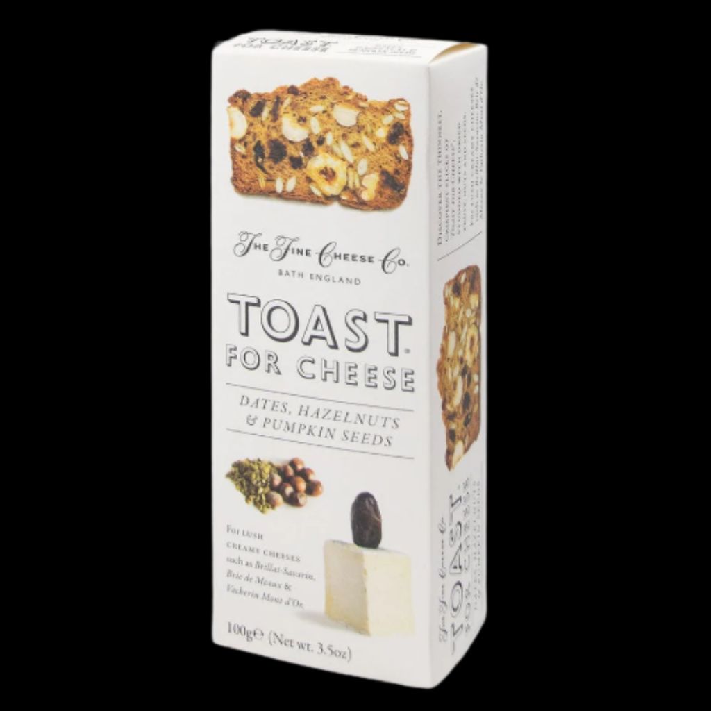Toast for Cheese Dattes Noisettes & Graines 100 g – Biscotte fine pour fromage