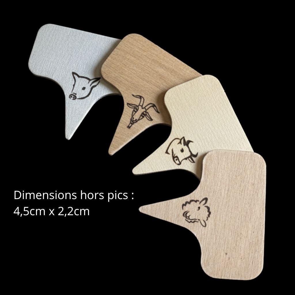 Pics plateau en peuplier pour présentation des vos fromages et charcuteries