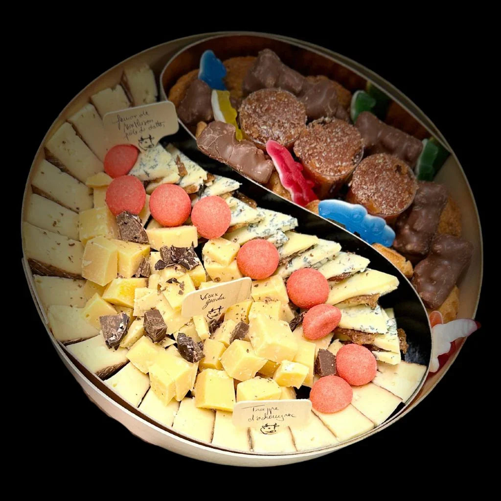 Boite Apéro sucré-salé &quot;EPICURIENNE&quot; pour 6 à 12 pers.