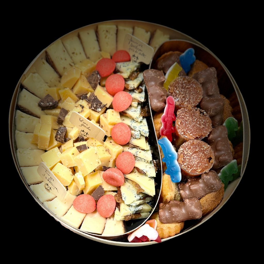 Boite Apéro sucré-salé "EPICURIENNE" pour 6 à 12 pers.