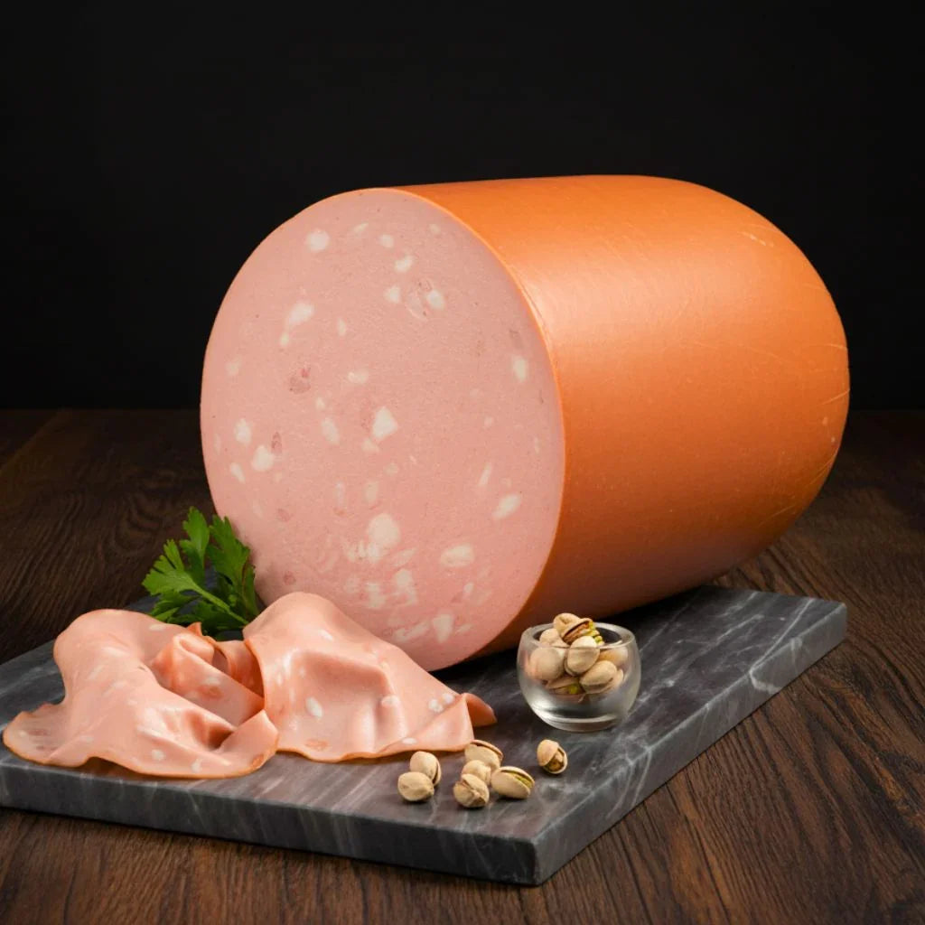 Mortadelle Pistachée – Charcuterie Italienne avec Pistaches Entières