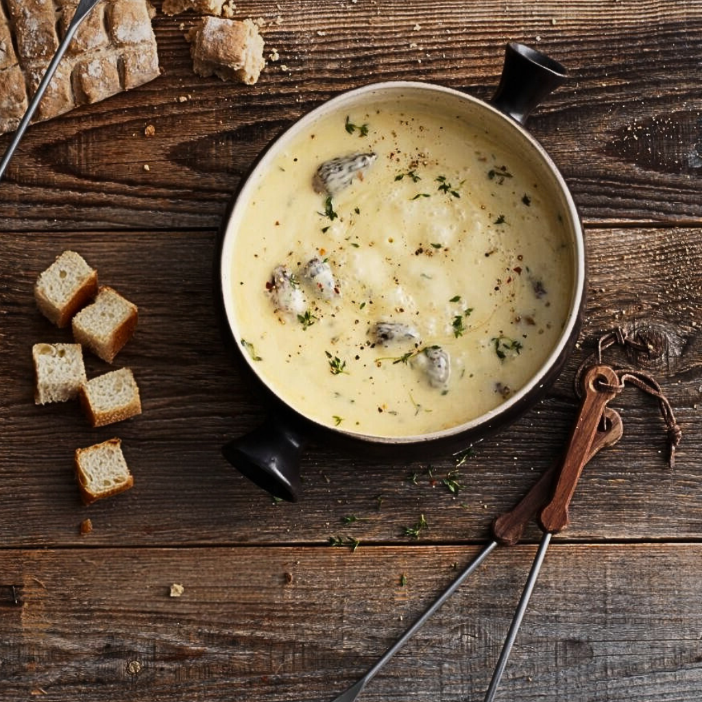 Fondue Savoyarde aux Morilles sauvages 400gr - Fromagerie du Château