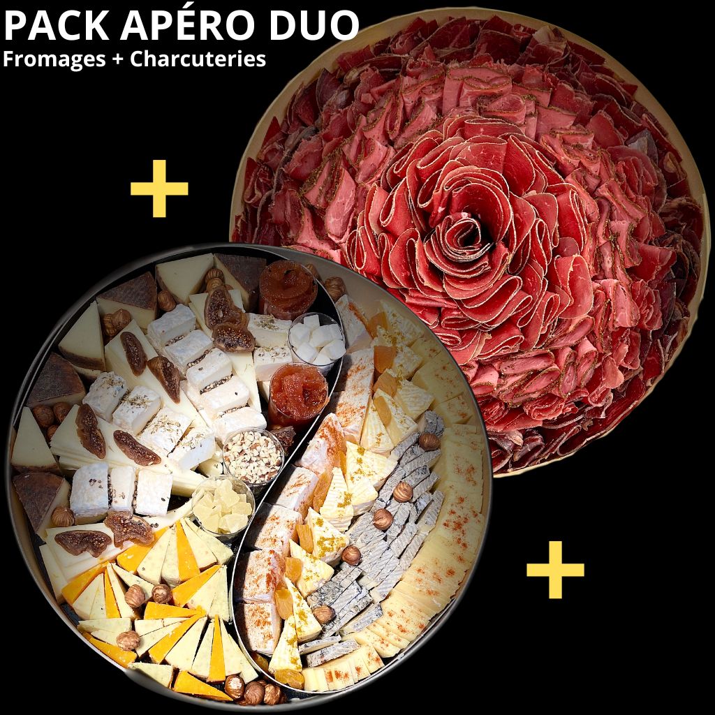 Pack Apéro Duo Fromages et Charcuteries pour 2 à 12 pers