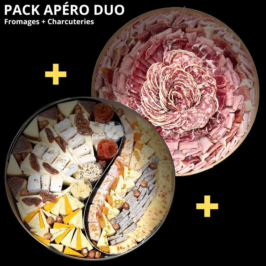 Pack Apéro Duo Fromages et Charcuteries pour 2 à 12 pers