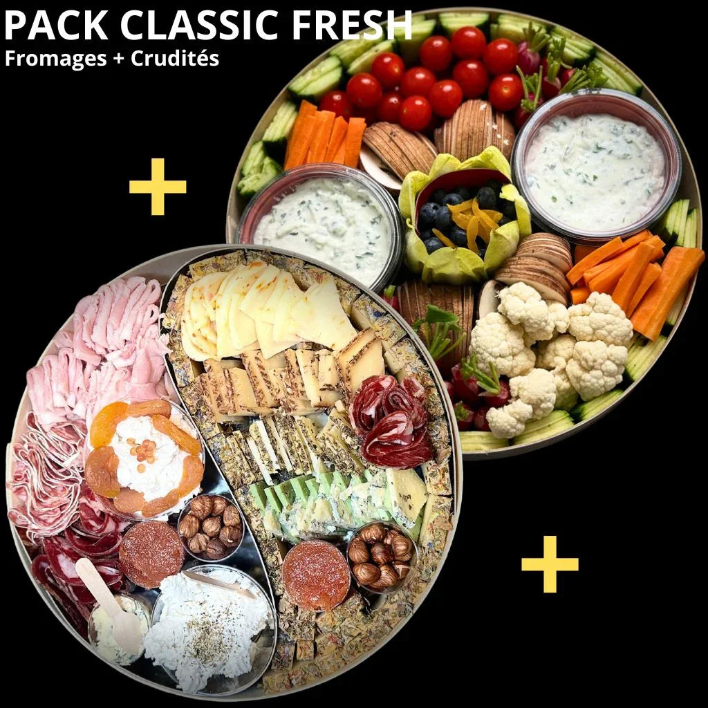 Pack Apéro Classic Fresh Fromages et Crudités pour 2 à 12 pers