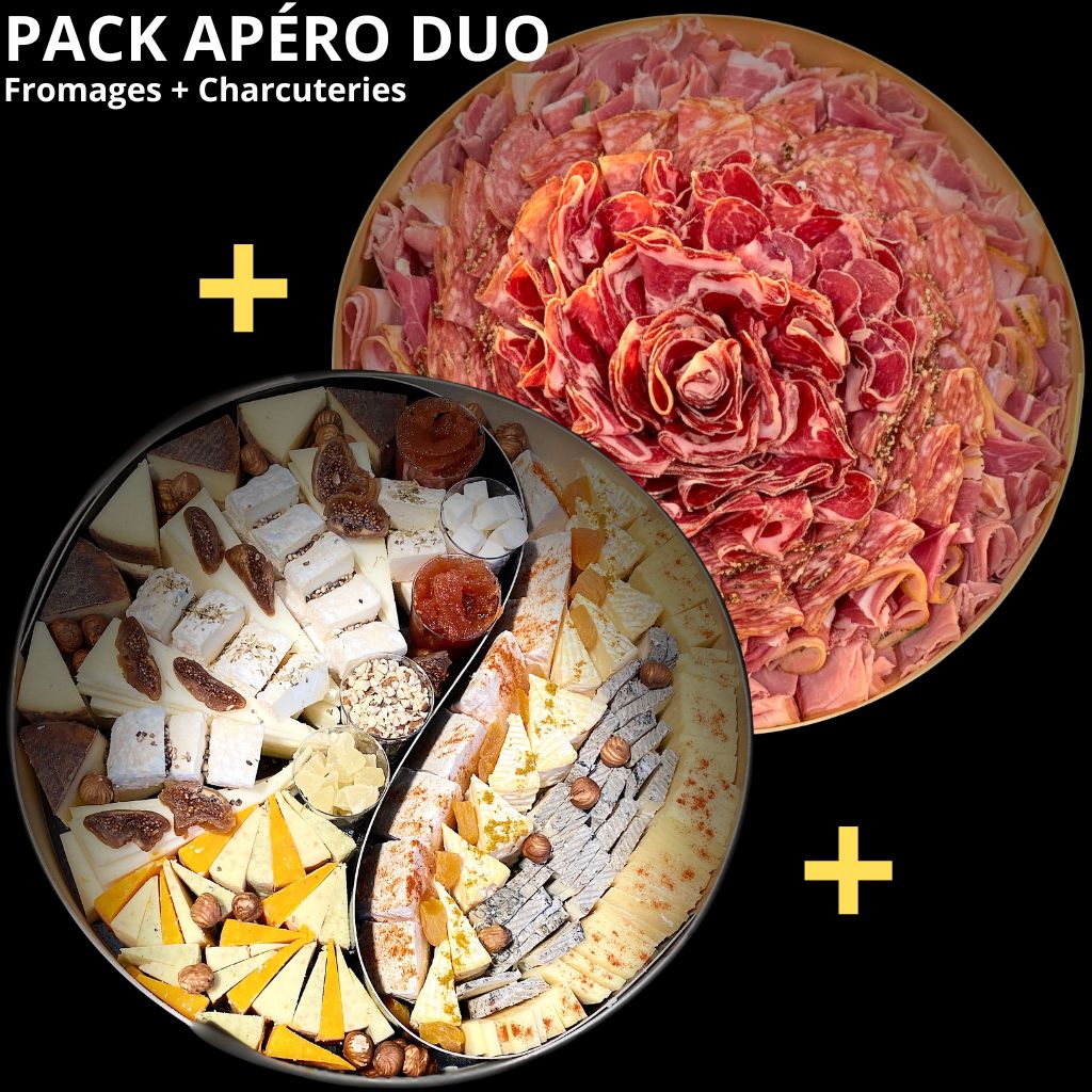 Pack Apéro Duo Fromages et Charcuteries pour 2 à 12 pers