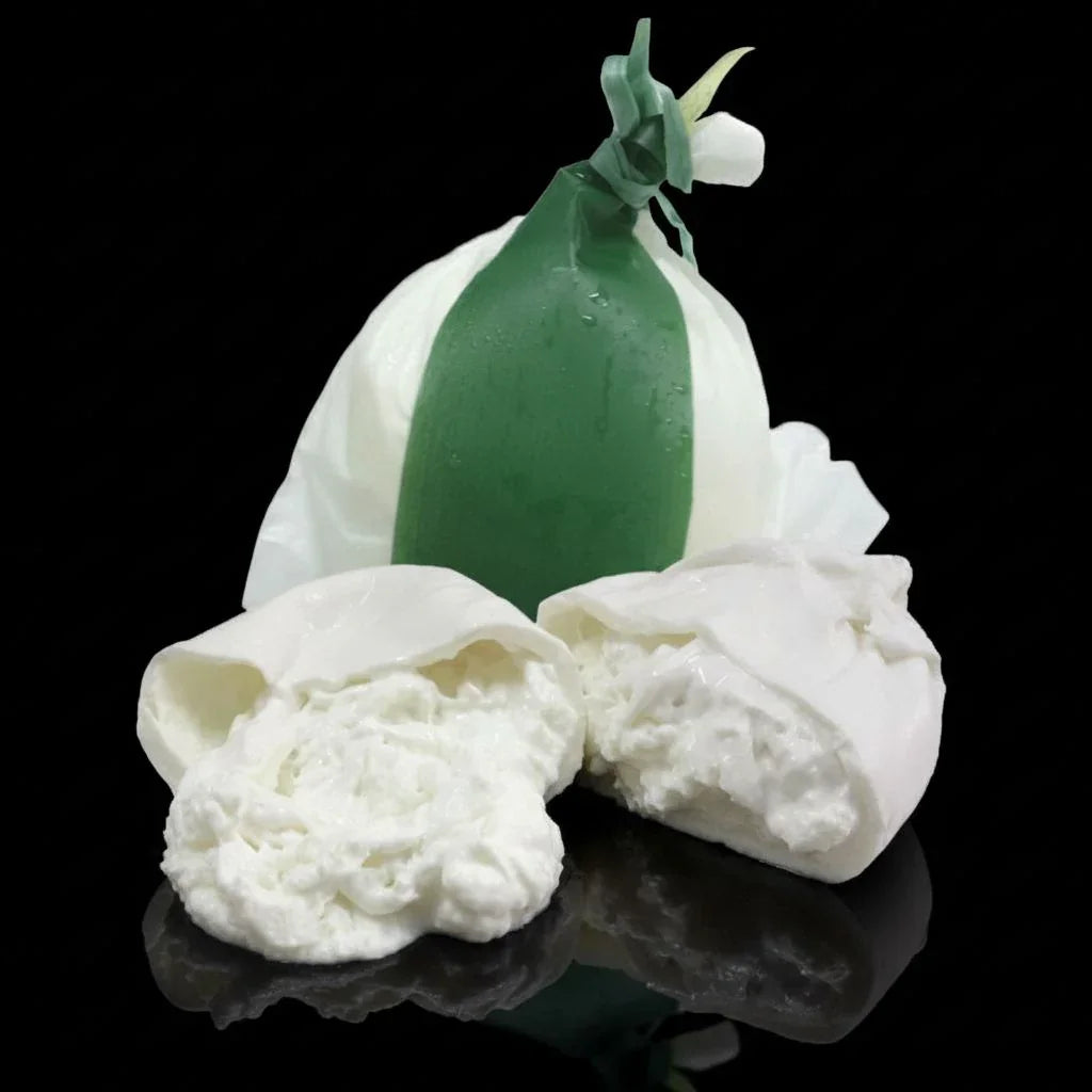 Burrata al Foglia artisanale des Pouilles 250g - Coeur crémeux et fondant