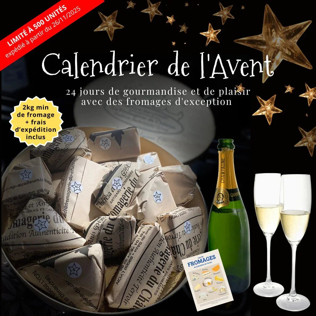 Calendrier de l’Avent Fromage Gourmand – 2 kg de fromages d’exception