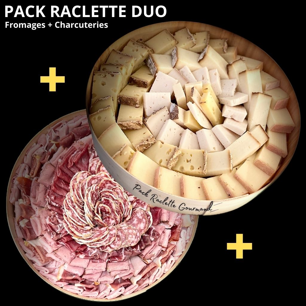 Pack raclette  et Charcuterie DUO &quot;TRADITION&quot; pour 2 à 10 pers
