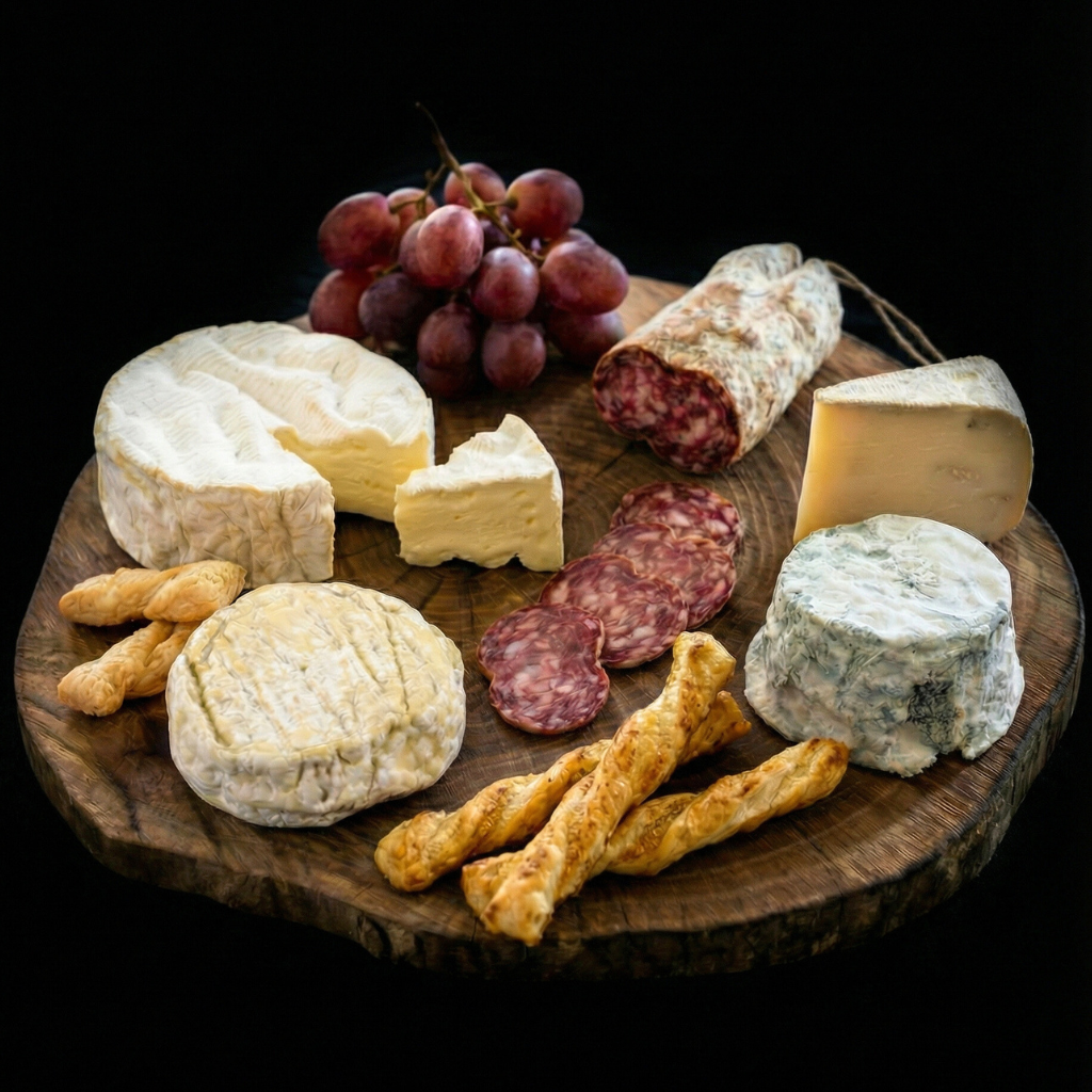 Panier Dégustation Sportif Fromages & Charcuterie – Sélection Gourmande à Partager