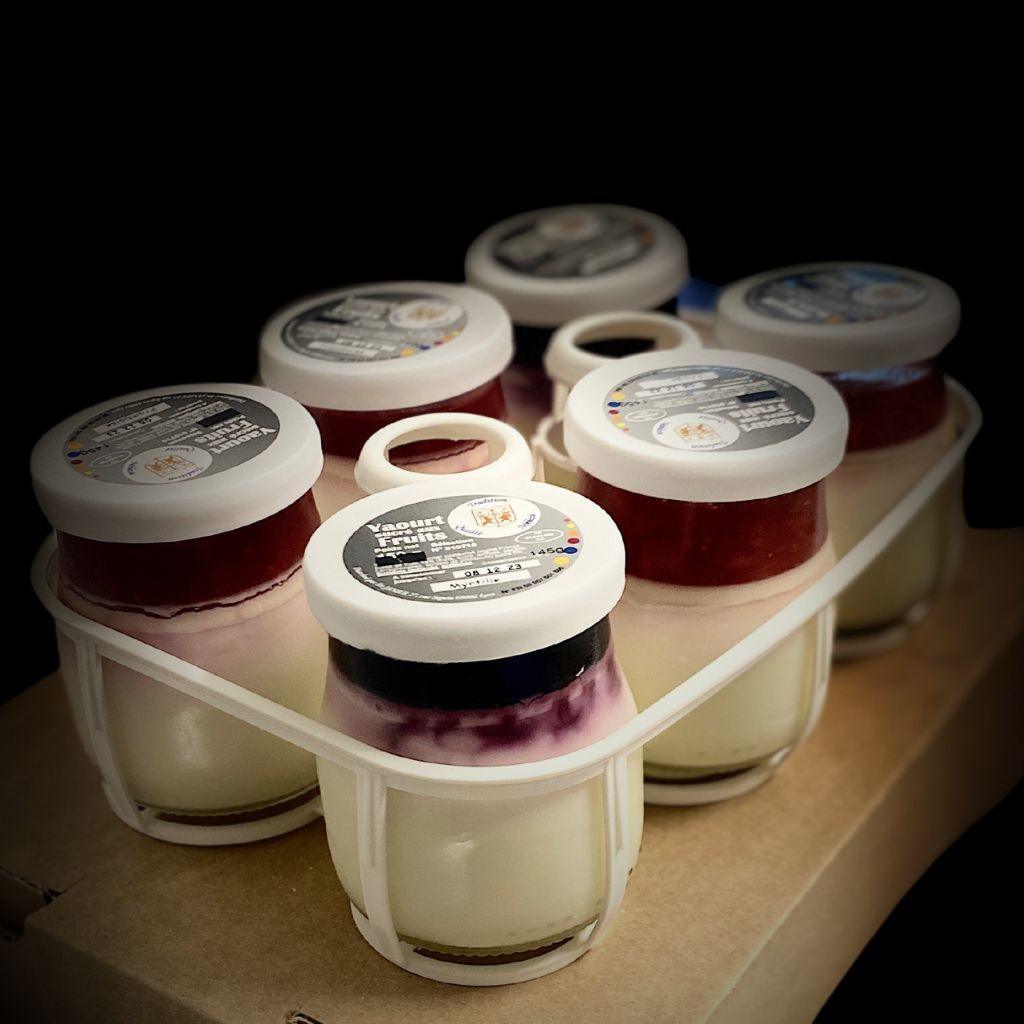 Yaourt bicouche artisanal aux fruits (145g x6) - Fromagerie du Château